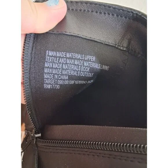 NWT Universal Thread Ankle Boots Memory Foam Fashion Black Sz 9 MSRP $39.99 - Picture 6 of 6